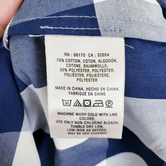 Anthro HD in Paris Hi-Low Gingham Peplum Top Sz 4 - Picture 5 of 7